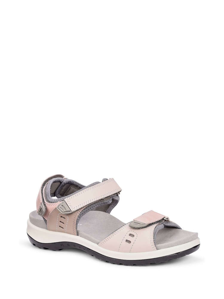 Hotter Pink Wide Fit Walk II Touch-Fastening Active Sandals - Image 2 of 4 Hotter Pink Wide Fit Walk II Touch-Fastening Active Sandals - Image 2 of 4