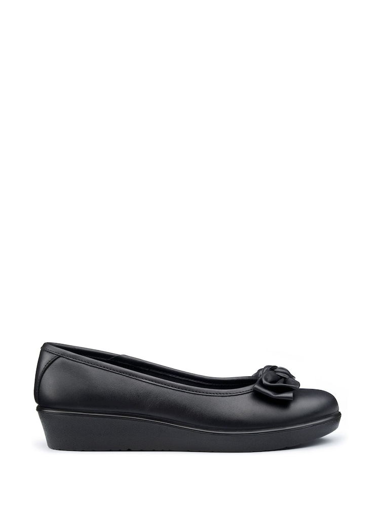 Hotter Black Jade Slip On Ballets Shoes - Image 1 of 4 Hotter Black Jade Slip On Ballets Shoes - Image 1 of 4