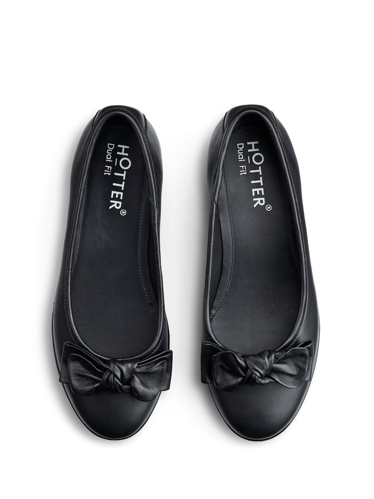 Hotter Black Jade Slip On Ballets Shoes - Image 4 of 4 Hotter Black Jade Slip On Ballets Shoes - Image 4 of 4