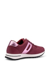 Hotter Red Standard Fit Revival Lace-Up Cupsole Shoes - Image 3 of 4