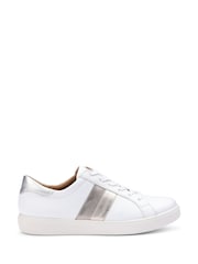 Hotter White Wide Fit Switched Lace-Up Cupsole Shoes - Image 1 of 4