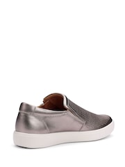 Hotter Metallic Wide Fit Daisy Zip Cupsole Shoes - Image 3 of 4