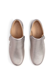 Hotter Metallic Wide Fit Daisy Zip Cupsole Shoes - Image 4 of 4