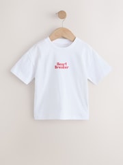 White Short Sleeve Valentines T-Shirt (3mths-8yrs) - Image 4 of 7