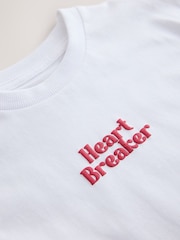 White Short Sleeve Valentines T-Shirt (3mths-8yrs) - Image 7 of 7