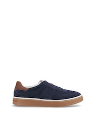 Hush Puppies Blue Carlos Suede Trainers - Image 1 of 5