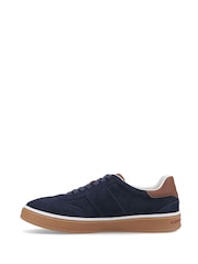 Hush Puppies Blue Carlos Suede Trainers - Image 2 of 5
