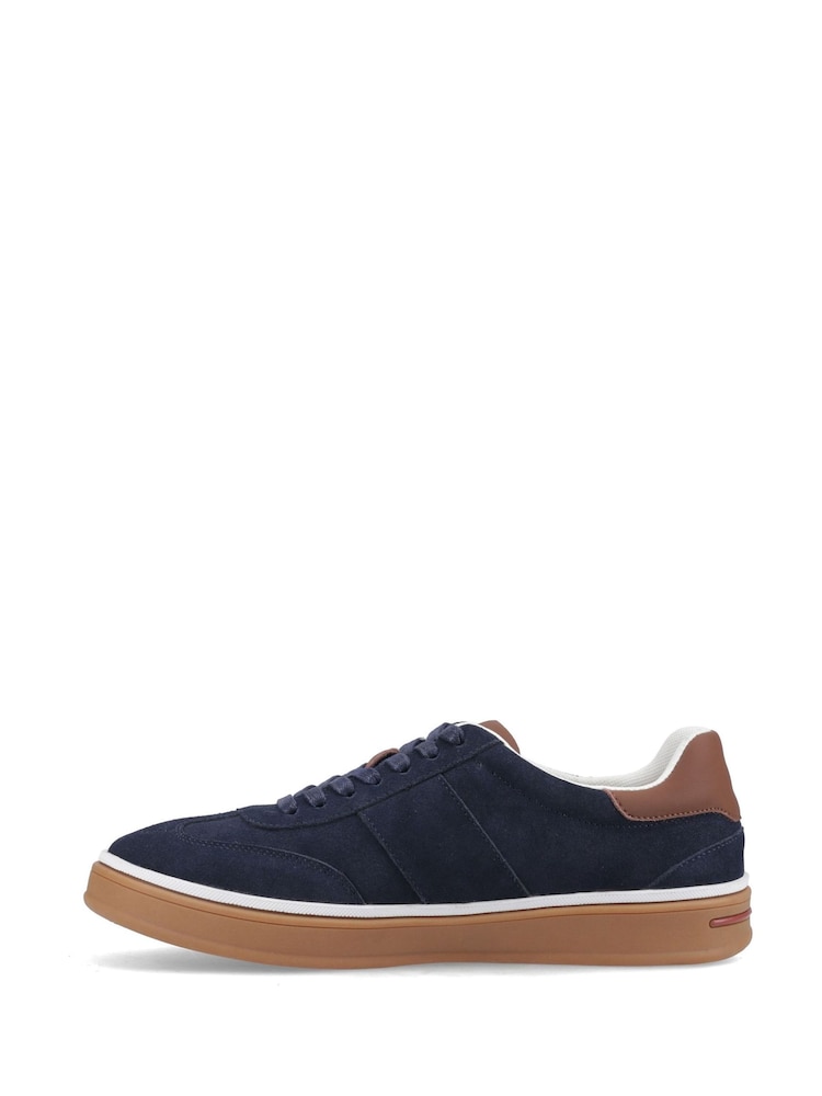 Hush Puppies Blue Carlos Suede Trainers - Image 2 of 5