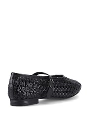Hush Puppies Black Delaney Woven Mary Jane Shoes - Image 2 of 5