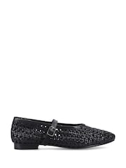 Hush Puppies Black Delaney Woven Mary Jane Shoes - Image 5 of 5
