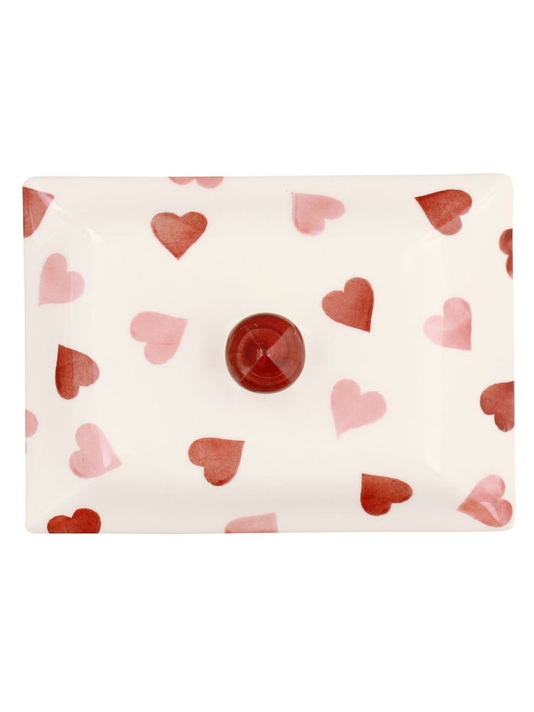 Emma Bridgewater Kleine Butterdose mit rosa Herzen - Bild 3 von 3