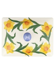 Emma Bridgewater Cream Small Windblown Daffodils Butter Dish - Image 5 of 5
