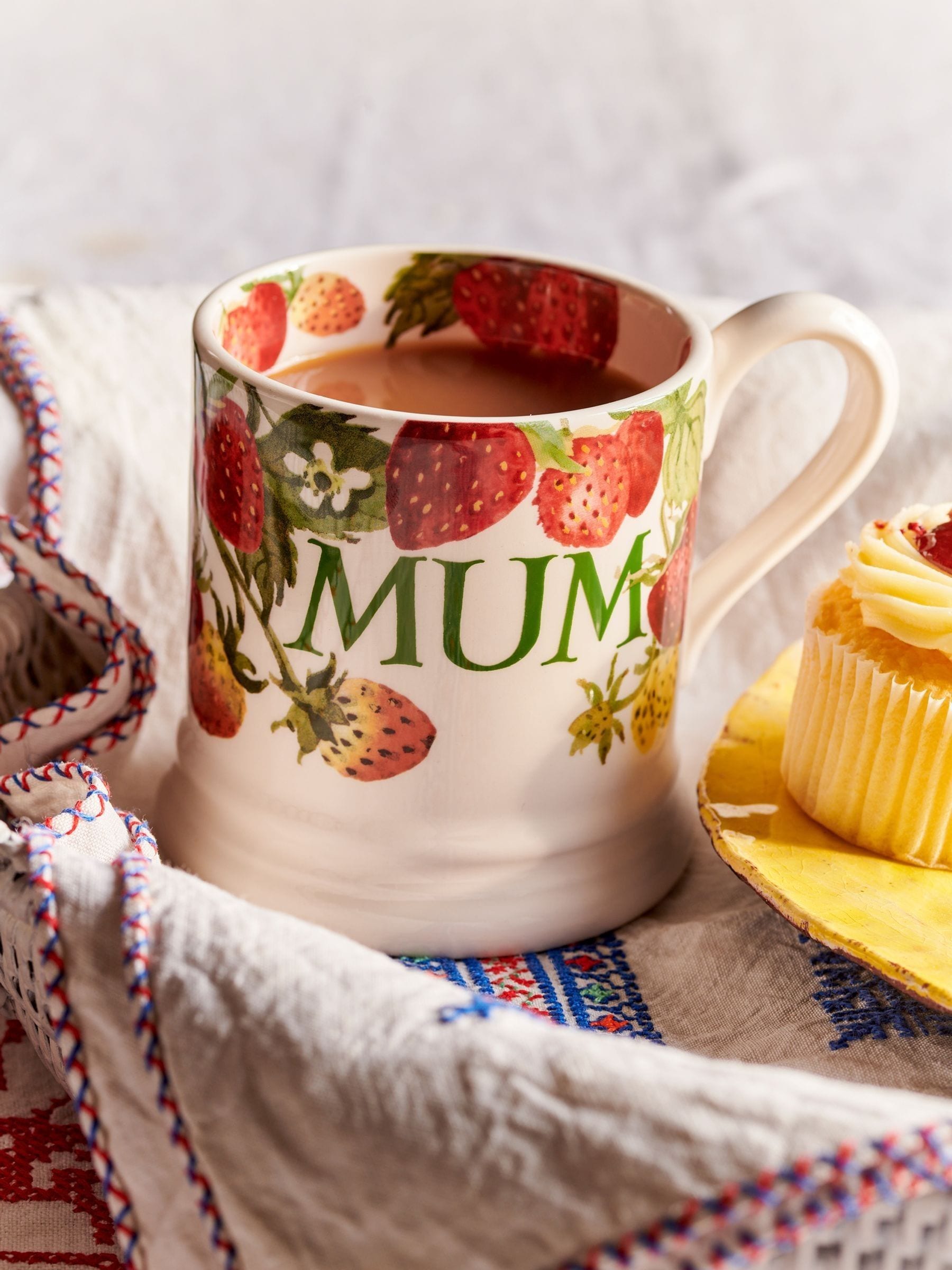 Buy Emma Bridgewater Cream Strawberries Mum 1/2 Pint Mug from Next USA
