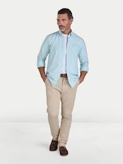 Raging Bull Green Long Sleeve Stanford Stripe Oxford Shirt - Image 3 of 4