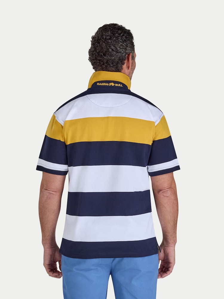 Raging Bull Chestband Stripe Jersey Polo Shirt - 画像 2 / 4