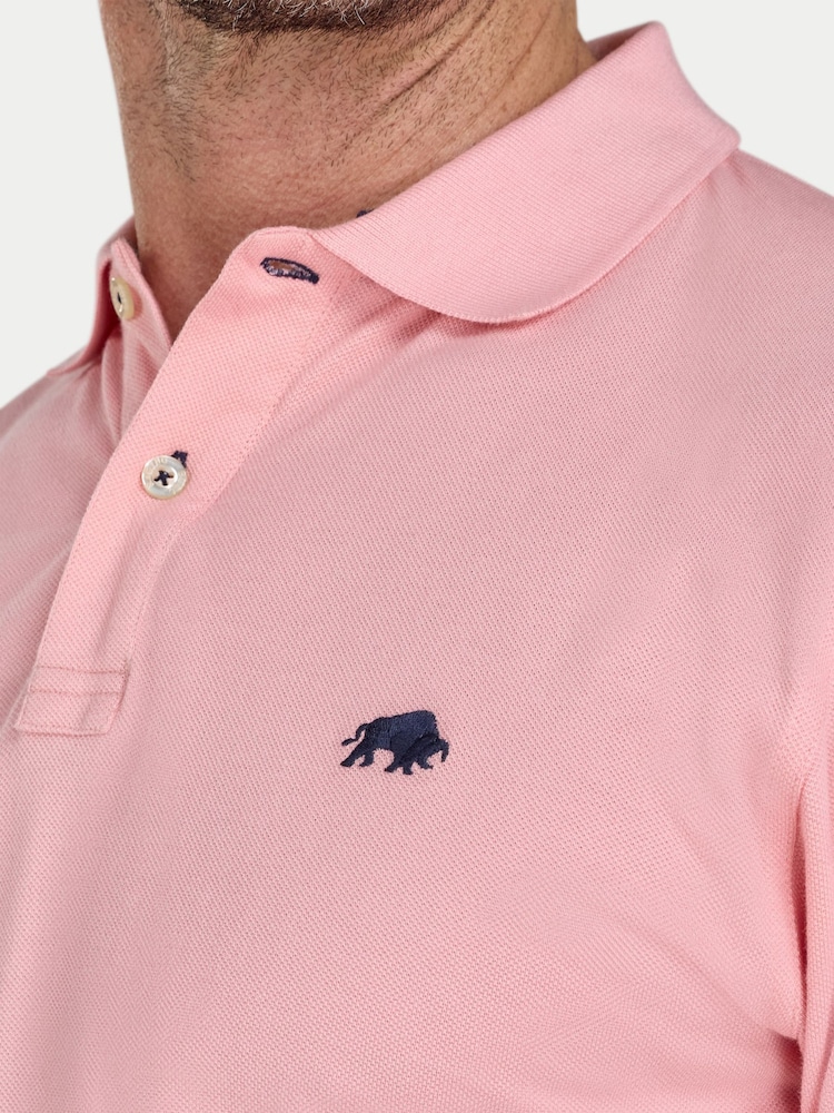 Raging Bull Pink Classic Polo Shirt - Image 4 of 4