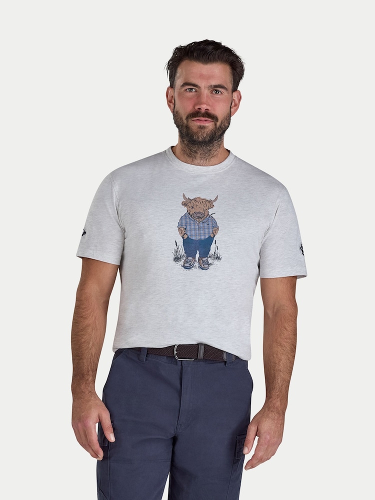Raging Bull Grey Farmer Bully T-Shirt - Image 1 of 4