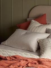 Secret Linen Store Natural Henry Brushed Cotton Pillowcase - Image 2 of 6