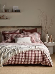 Secret Linen Store Gilbert Gingham Brushed 100% Cotton Duvet Cover - 画像 1 / 5