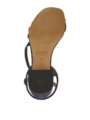 Jones Bootmaker Navy Suede Wide Fit Ginette Leather Sandals - Image 5 of 6