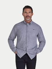 Raging Bull Long Sleeve Classic Linen Grey Shirt - Image 1 of 4