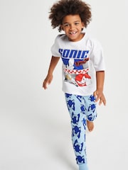 Brand Threads Blue Sonic The Hedgehog Long Leg Pyjamas - Image 4 of 6
