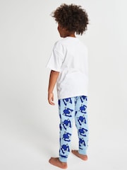 Brand Threads Blue Sonic The Hedgehog Long Leg Pyjamas - Image 5 of 6