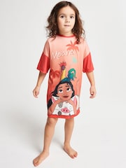 Brand Threads Pink Moana Girls Nightie - Image 1 of 6