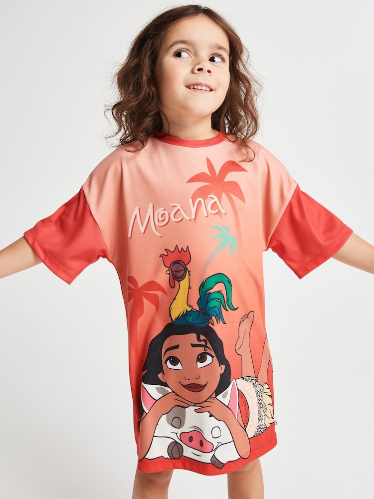 Brand Threads Pink Moana Girls Nightie - Image 6 of 6