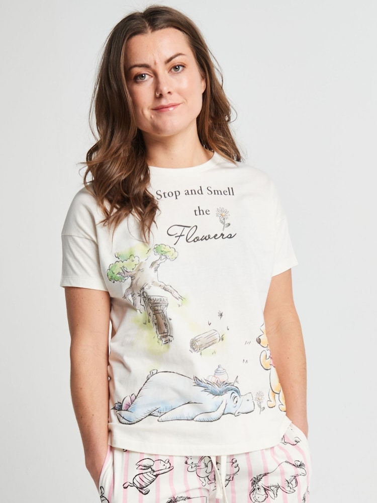 Brand Threads Winnie The Pooh Long Leg Pyjamas Set - صورة 1 من 6