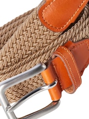 JACK & JONES Brown Woven Belt - Image 3 of 6