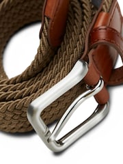 JACK & JONES Brown Woven Belt - Image 5 of 6