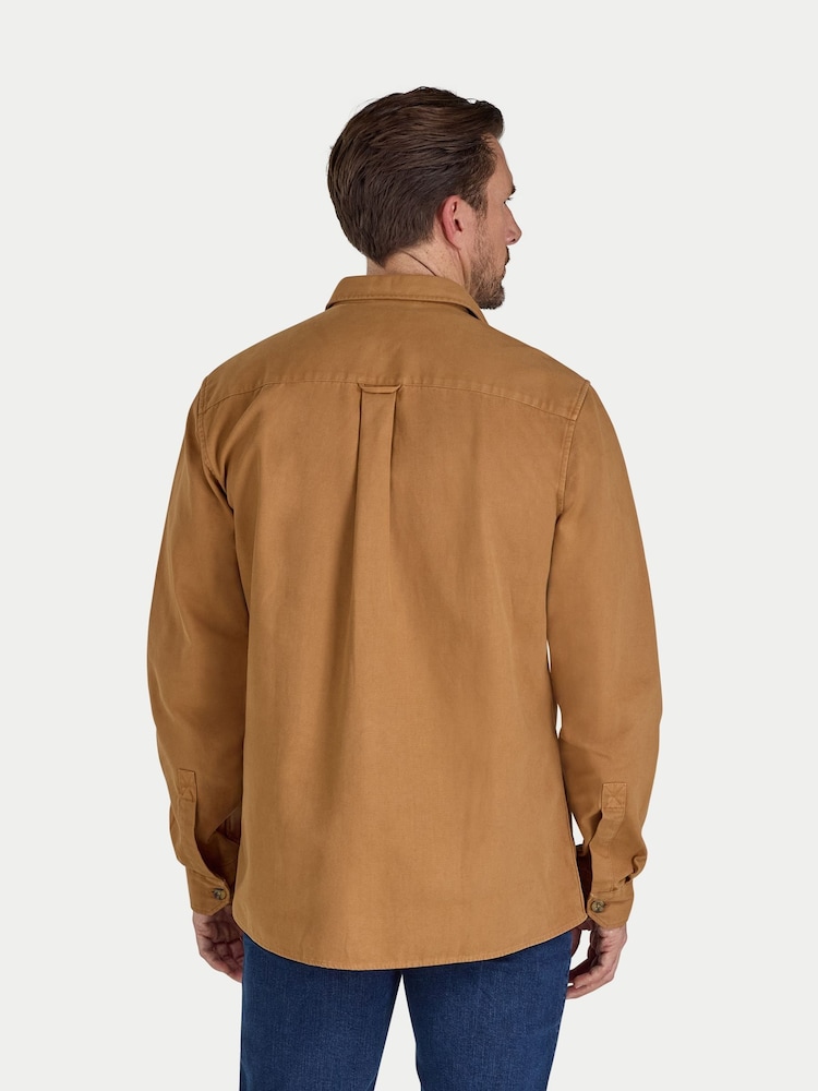 Raging Bull Garment Dyed Canvas Natural Shacket - Image 2 of 5