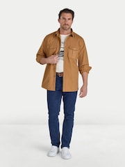 Raging Bull Garment Dyed Canvas Natural Shacket - Image 3 of 5