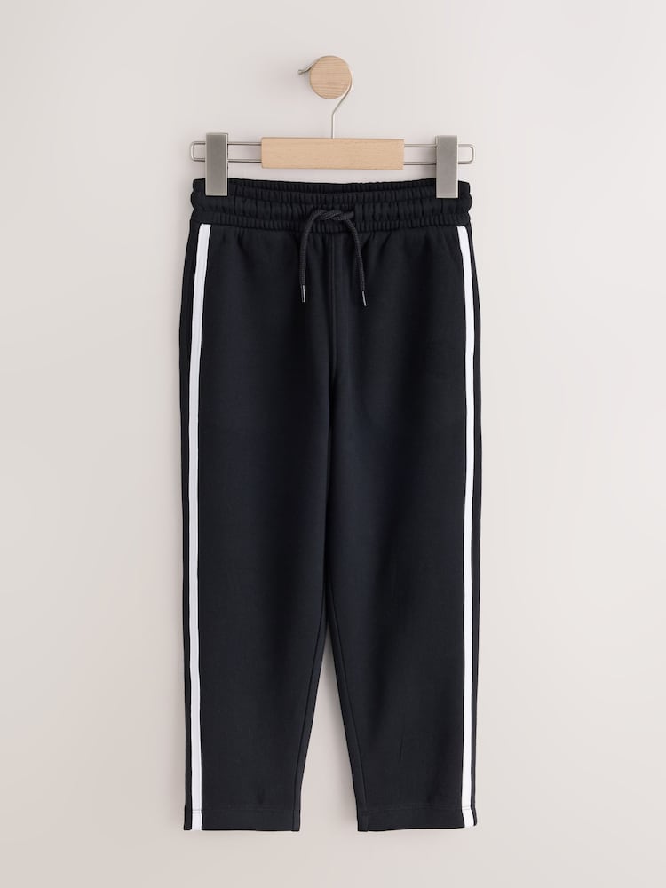Black Tapered Regular Stripe Joggers (3-16yrs) - Image 1 of 4