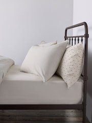 The Set 8 Piece Natural Geo/Fine Stripe Duvet Cover and Pillowcase Set with Fitted Sheets - Image 6 of 6