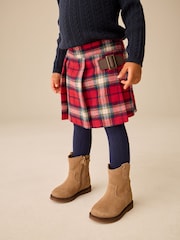 Red Tartan Check Skort and Tights Set (3mths-7yrs) - Image 1 of 4