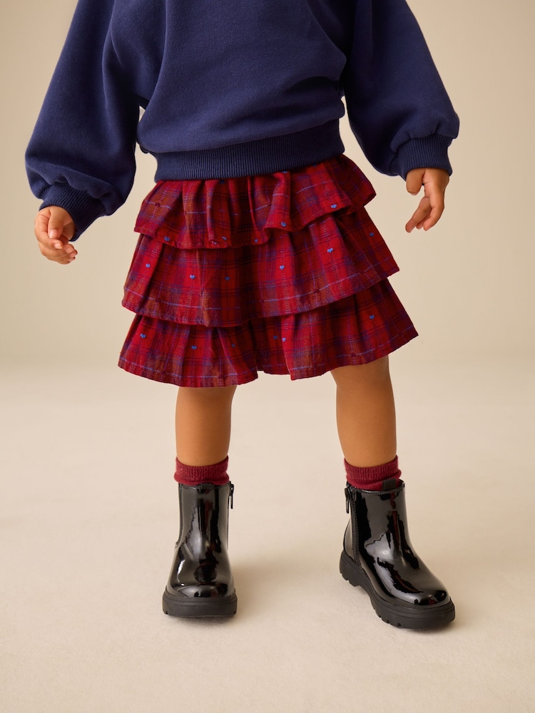 Buy Red Check - Rara Pullon Skirt (3mths-7yrs) from Next Germany