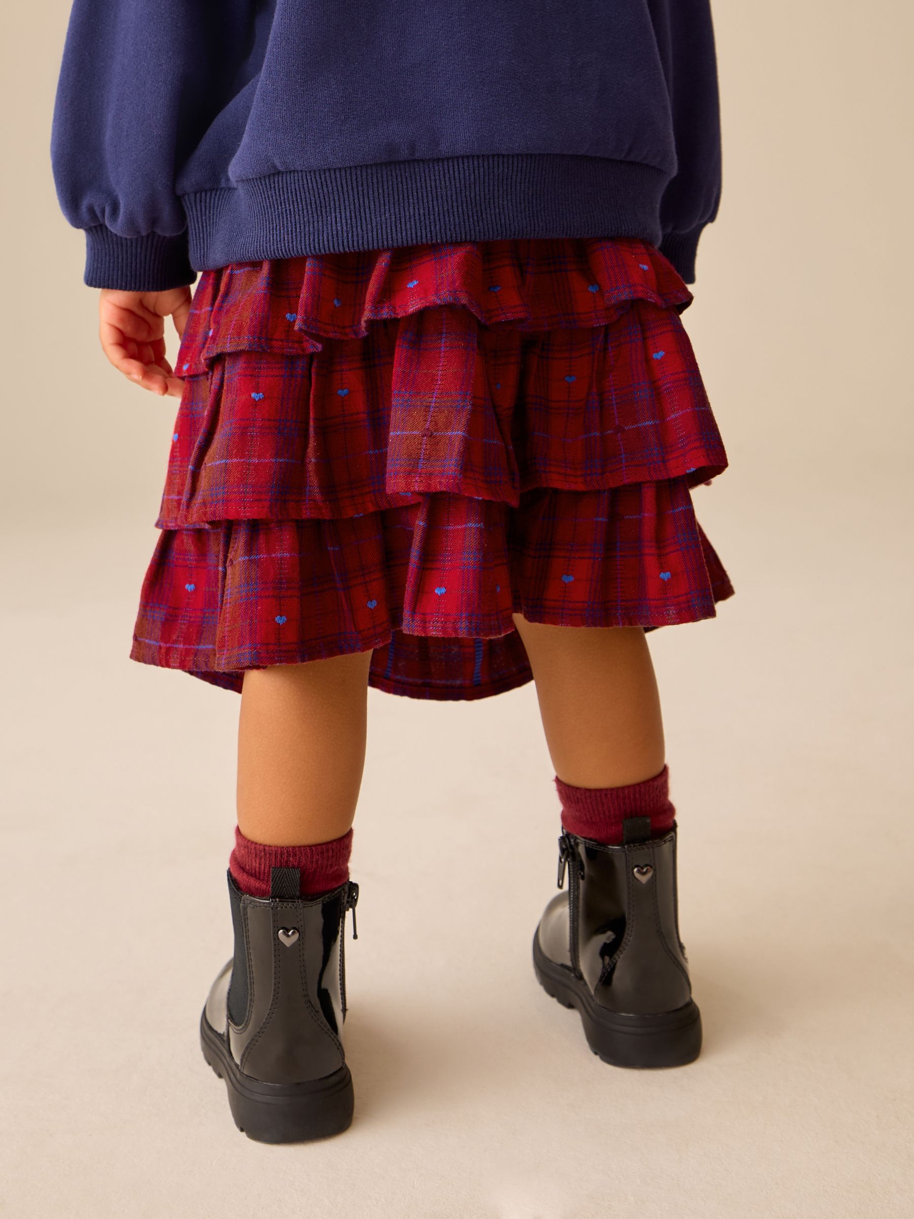 Buy Red Check - Rara Pullon Skirt (3mths-7yrs) from Next Germany