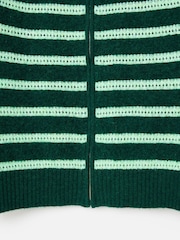 Oliver Bonas ז'קט בומבר סרוג עם צווארון גבוה ופסים - תמונה 6 מתוך 8