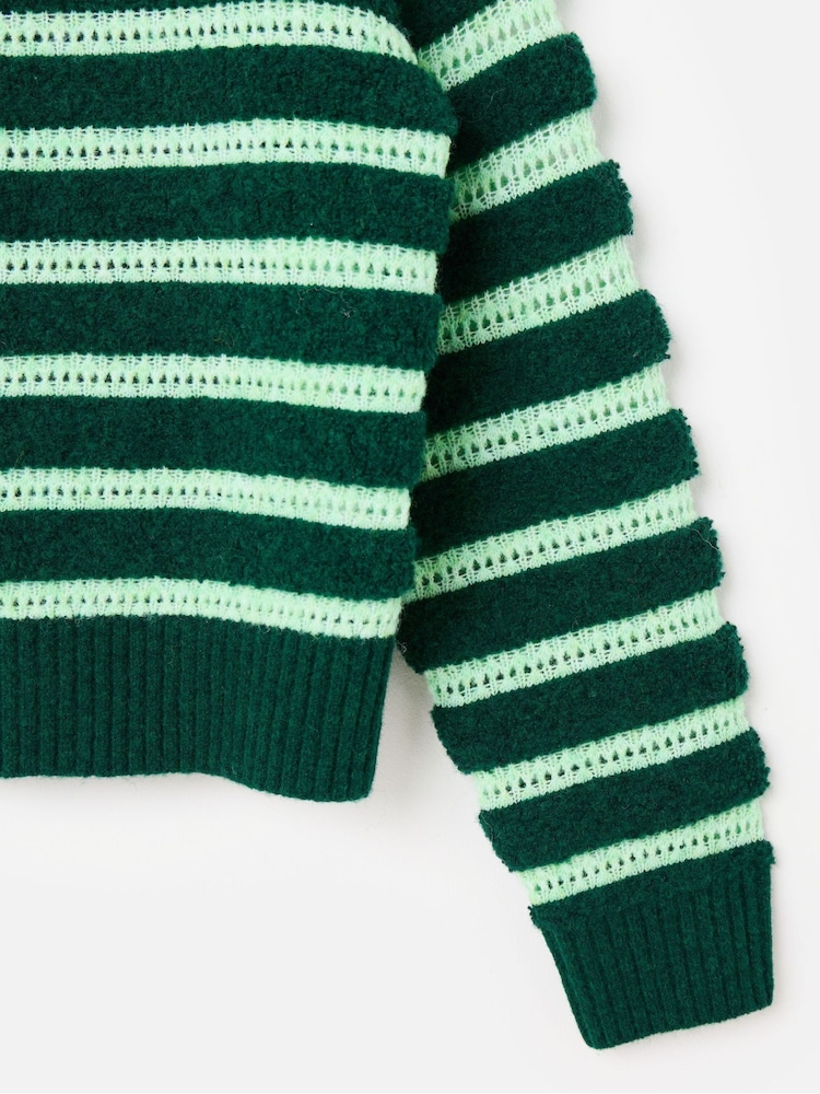 Oliver Bonas ז'קט בומבר סרוג עם צווארון גבוה ופסים - תמונה 8 מתוך 8 Oliver Bonas ז'קט בומבר סרוג עם צווארון גבוה ופסים - תמונה 8 מתוך 8