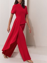 Lipsy Drape Peplum īspiedurkņu kombinezons - Attēls 4 no 6