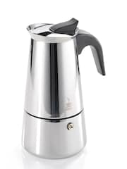 GEFU Black Or Silver Emilio 4 Cup Induction Espresso Maker - Image 1 of 3