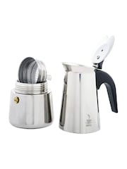 GEFU Black Or Silver Emilio 4 Cup Induction Espresso Maker - Image 3 of 3