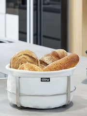 GEFU Silver Or White Brunch Bread Basket - Image 2 of 3
