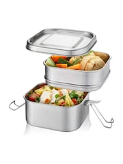 GEFU Silver Endure Double Layer Lunchbox - Image 3 of 4