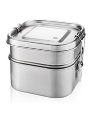 GEFU Silver Endure Double Layer Lunchbox - Image 4 of 4