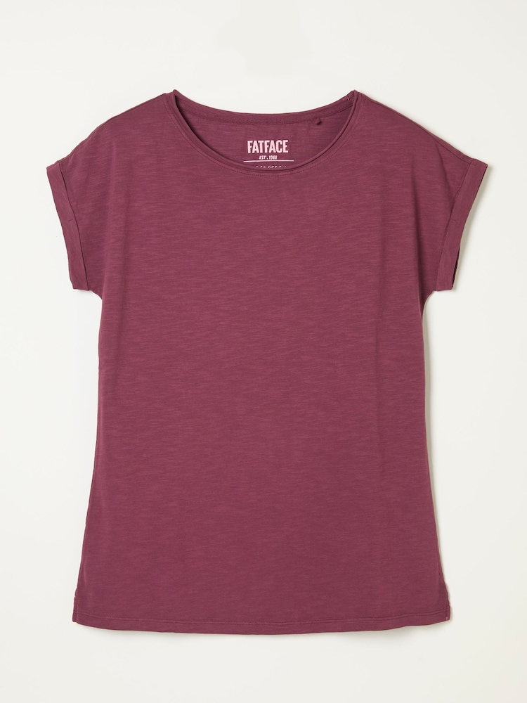 FatFace Ivy Dark Purple T-Shirt - Image 6 of 6