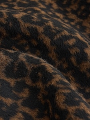 Negro/Marrón - Leopard Print Mini Skirt - Imagen 2 de 3