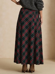 Red/Green Check Midi Skirt - Image 4 of 8